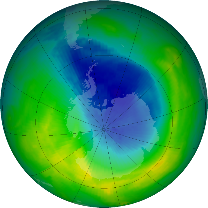 Ozone Map 1984-10-30